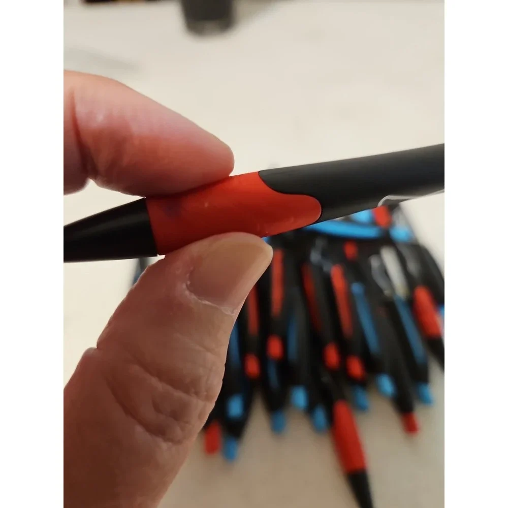 Ink Pens Lot Of 50 Retractable Click Pens Black/red Black/blue Black Ink New